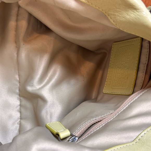 Coach Beige Leather Shoulder Bag - Picture 9 of 11